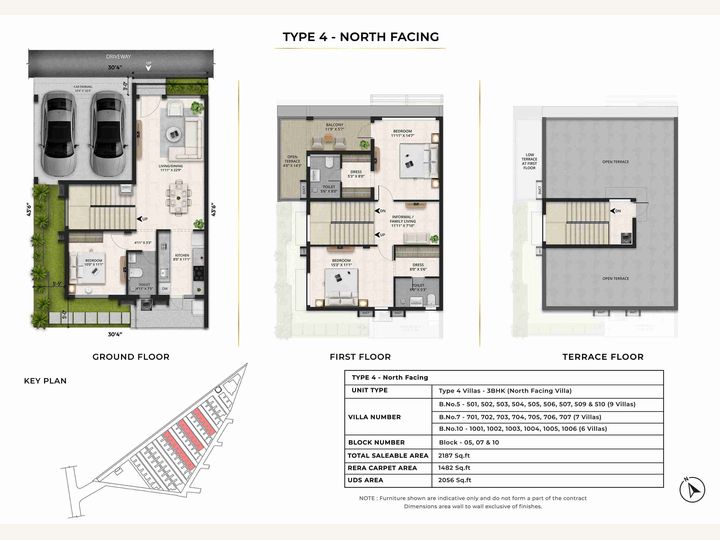 Radiance Edgewood 3 BHK villa floor plan (preview)