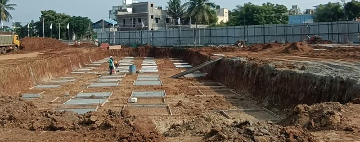 Radiance Edgewood – footing and column work, September 2026 (actual site photo)