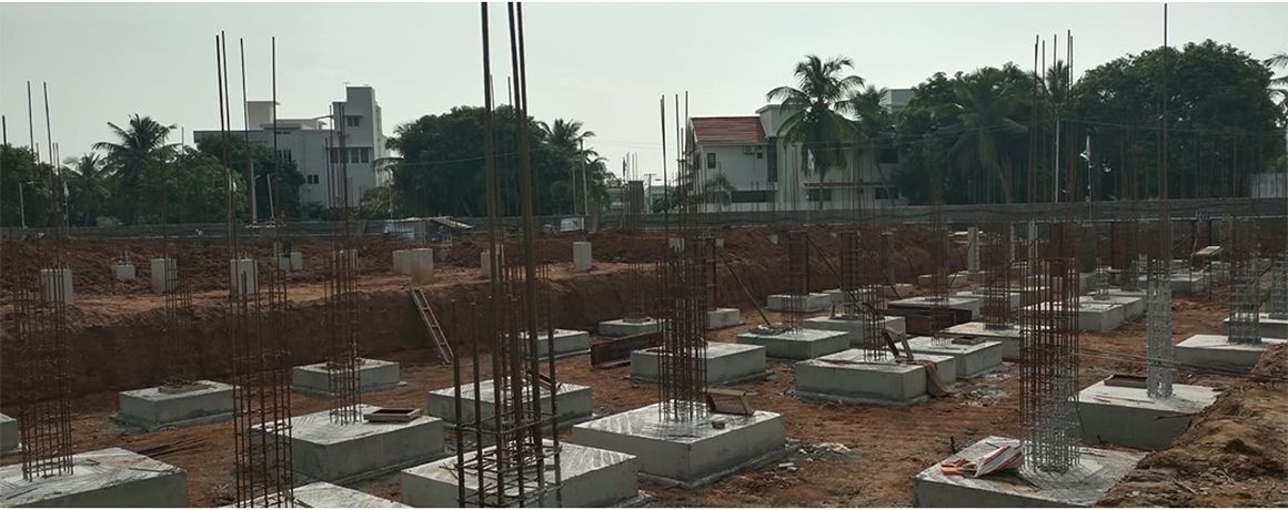 Radiance Edgewood – plinth beam work, September 2026 (actual site photo)