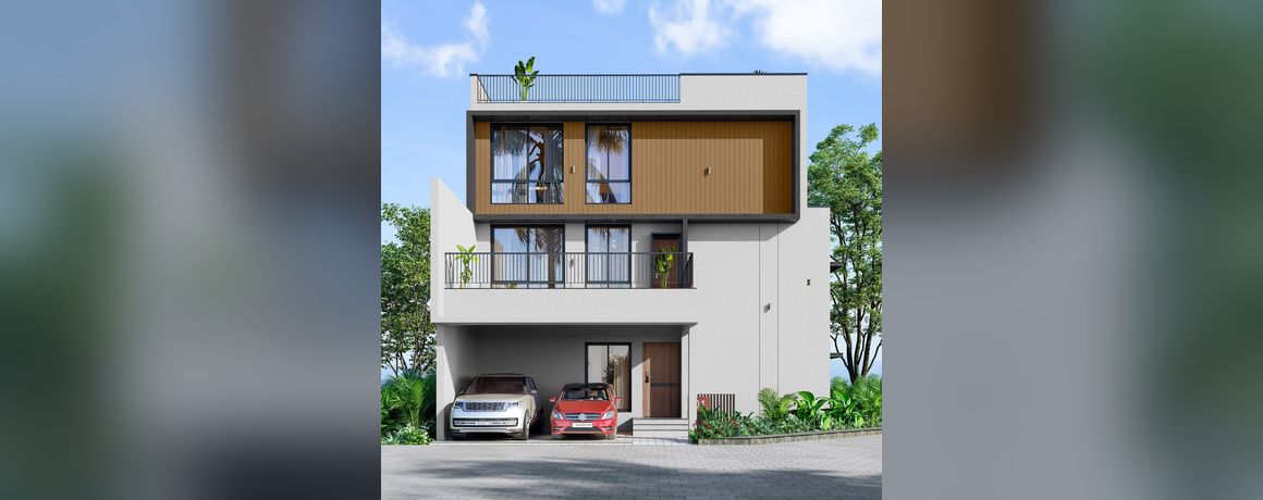 Radiance Edgewood – corner villa elevation (artist's impression)