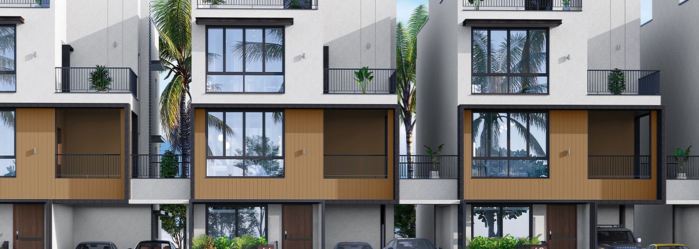 Radiance Edgewood villa row, Navalur (artist's impression)